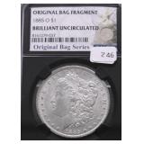 1885 O NGC GEM BU MORGAN DOLLAR