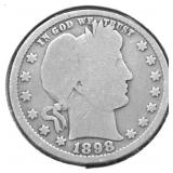 1898 BARBER QUARTER G DETAILS