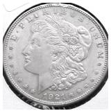 1921 MORGAN DOLLAR AU