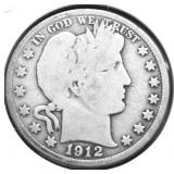 1912 BARBER HALF DOLLAR G
