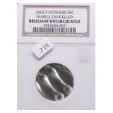 2003 P NGC GEM BU  WAFFLE MINT ERROR