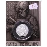1/10  OZ .999 SILVER ROND