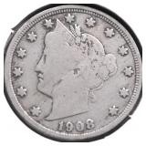 1908 V NICKEL F