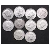10 40 %  SILVER HALF DOLLARS