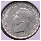 1943 GEM BU AUSTRALIA SILVER 6 PENCE