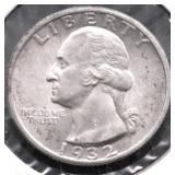 1932 CHOICE BU WASHINGTON QUARTER