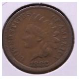 1882 INDIAN HEAD CENT AU