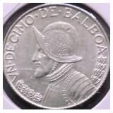 1962 CHOICE BU PANAMA SILVER 1/10 BALBOA
