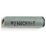 ROLL OF 1943 S SILVER WAR NICKELS