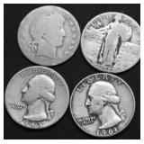 4 SILVER QUARTERS