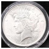 1922 CHOICE BU PEACE DOLLAR