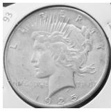 1925 PEACE DOLLAR XF