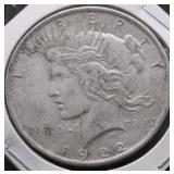 1922 PEACE DOLLAR VF