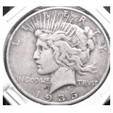 1935 S PEACE DOLLAR VF