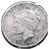 1922 PEACE DOLLAR VF