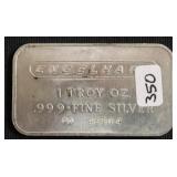 VINTAGE ENGELHARD 1 OZ .999 SILVER BAR