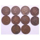 10 INDIAN HEAD CENTS