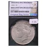 1923 NGC GEM BU PEACE DOLLAR