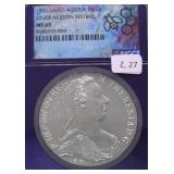 1780 AUSTRIA THALER RESTRIKE NGC MS65