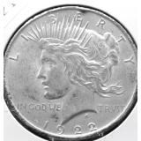 1922 PEACE DOLLAR XF DETAILS