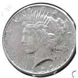 1925 PEACE DOLLAR POLISHED