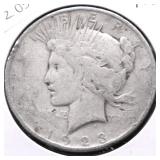 1923 PEACE DOLLAR VG