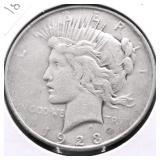 1923 PEACE DOLLAR VF