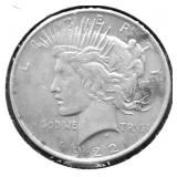 1922 PEACE DOLLAR VF