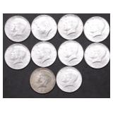 10 40 % SILVER HALF DOLLARS