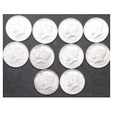 10 40 % SILVER HALF DOLLARS