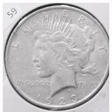 1923 PEACE DOLLAR XF