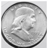 1953 D GEM BU FRANKLIN HALF DOLLAR
