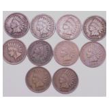 10 INDIAN HEAD CENTS