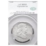 1956 CAC MS65 FRANKLIN HALF DOLLAR