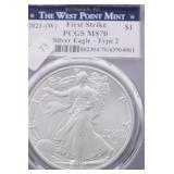 2021 W SILVER EAGLE GEM