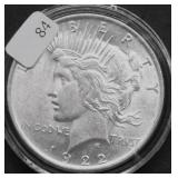 1922 CHOICE BU PEACE DOLLAR