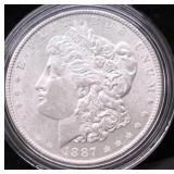 1887 CHOICE BU MORGAN DOLLAR