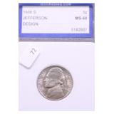 1938 S GEM BU JEFFERSON NICKEL
