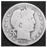 1903 BARBER HALF DOLLAR G
