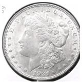 1921 MORGAN DOLLAR AU