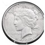 1923 S  PEACE DOLLAR VF