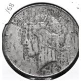 1925 S PEACE DOLLAR VF