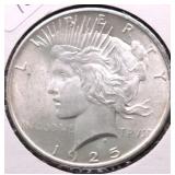 1925 GEM BU PEACE DOLLAR