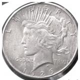 1926 PEACE DOLLAR XF