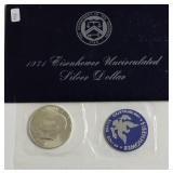 1971 S SILVER GSA IKE DOLLAR
