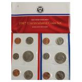 1987 MINT SET P D MINTS