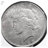 1922 PEACE DOLLAR VF
