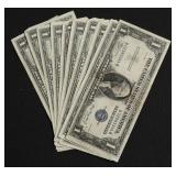 10 SILVER CERTIFICATES