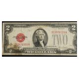 1928 TWO DOLLAR US LEGAL TENDER VF