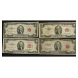 FOUR TWO DOLLAR US LEGAL TENDER